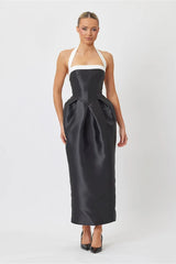 Bianca & Bridgett Victoria Midi Dress | Black & White