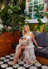 Mackenzie Mode Buzzing Bees Maxi Dress