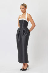 Bianca & Bridgett Victoria Midi Dress | Black & White