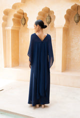 Natasha Gan Sabina Capped Dress | Navy