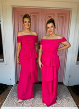 Bariano Quinny Off Shoulder Gown