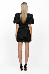 Bariano Gwendolyn short puff sleeve mini dress