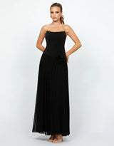 Bariano Georgie Strapless Drape Maxi Dress