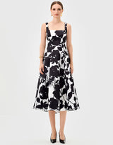 Bariano Brittany Square Neck Midi