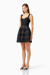 Elliatt Emberly Lace Mini Dress | Black