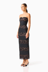 Elliatt Emberly Lace Gown Dress | Black