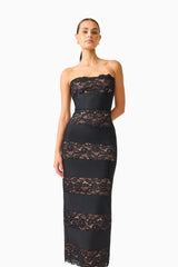 Elliatt Emberly Lace Gown Dress | Black
