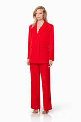 Elliatt Tenderness Twill Suiting Set | Red