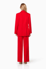 Elliatt Tenderness Twill Suiting Set | Red