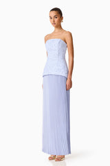 Elliatt Lacy Strapless Gown | Powder Blue