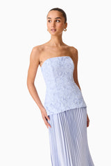 Elliatt Lacy Strapless Gown | Powder Blue