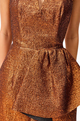 Elliatt Sapphira Strapless Mini Dress Orange