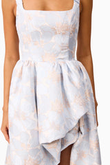 Elliatt Fiorella Jacquard Gown | Blue