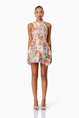 Elliatt Meadowhawk Mini Sequin Dress In Pink