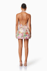 Elliatt Meadowhawk Mini Sequin Dress In Pink