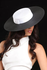 Morgan & Taylor Domino Boater | Black/White