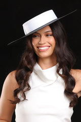 Morgan & Taylor Domino Boater | Black/White