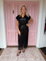 Natasha Gan Anastasia Sequin Dress | Black