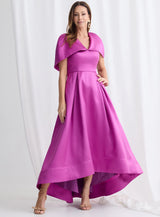 Trellis Lane Kezi Flared Hi Lo Dress | Fuchia