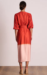 Pasduchas Sundowner Wrap Midi Dress