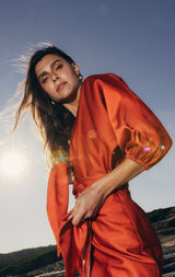 Pasduchas Sundowner Wrap Midi Dress