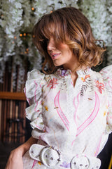 Mackenzie Mode Buzzing Bees Mini Dress - Floral