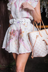 Mackenzie Mode Buzzing Bees Mini Dress - Floral