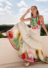 Mackenzie Mode Flamingos Maxi