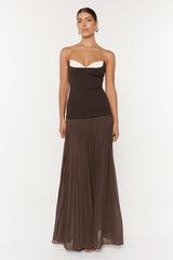 She Is Olla Nicolette Dress Espresso