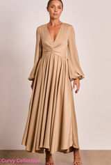 Pasduchas Lucia Sleeve Midi Dress