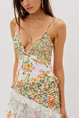 For Love & Lemons Rosalyn Maxi Dress
