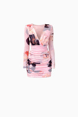 CURAAE Venetta Mini Dress | Pink Floral