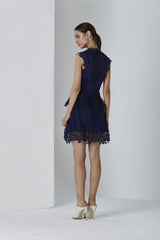 Shilla the label Dolce Lace Trim Mini Dress