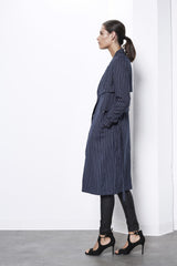 Shilla Prime Pin Stripe Trench