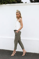 Madison Square Alexis Pant in Khaki