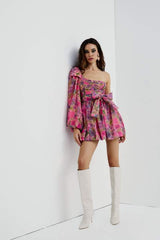 For Love and Lemons Annie One Shoulder Mini Dress