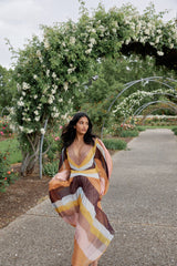 Acler Astone Dress | Rainbow Stripe