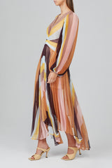 Acler Astone Dress | Rainbow Stripe