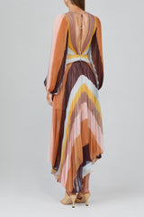 Acler Astone Dress | Rainbow Stripe