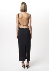 Nicola Finetti Long Diamond Backless Dress