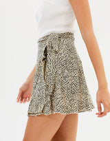 Rue Stiic Desi Mini Skirt in Leopard Print