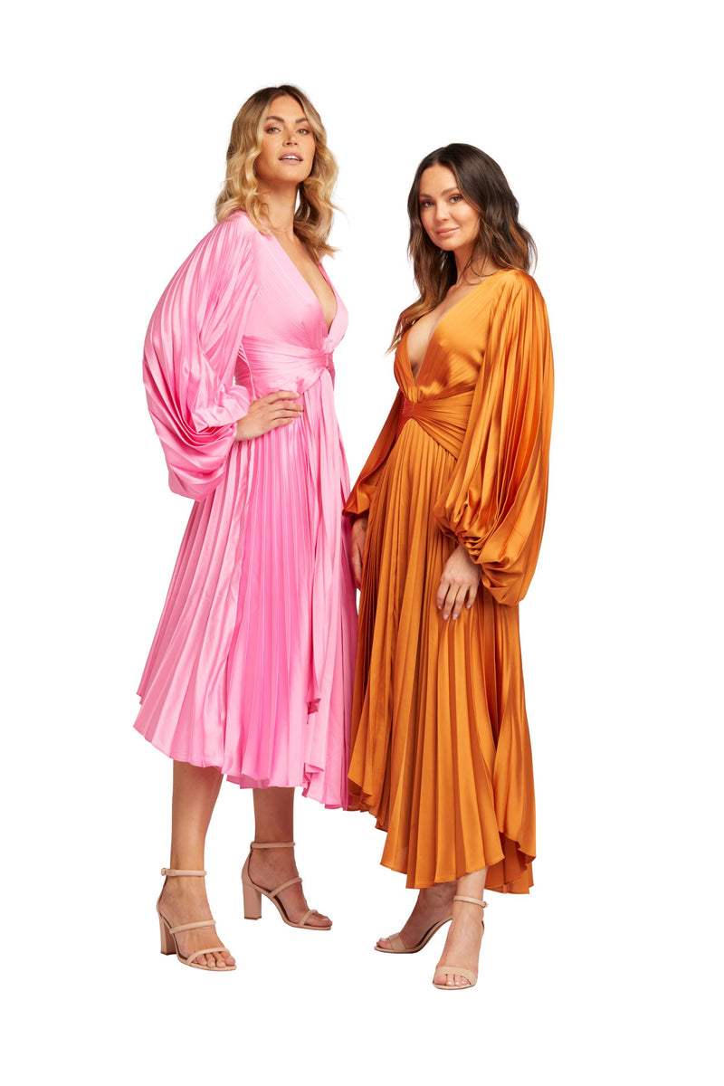 Acler Palms Midi Dress | Confetti Pink
