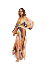 Acler Astone Dress | Rainbow Stripe