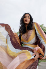 Acler Astone Dress | Rainbow Stripe