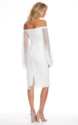 Pasduchas Floozy Sleeve Midi Dress in Ivory