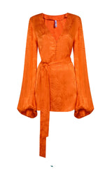 Rat & Boa Harlequin Dress | Orange
