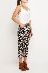 Spencer High Waisted Leopard Print Cullotes