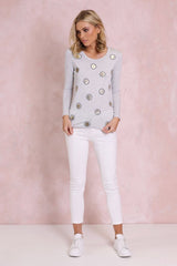 Madison Square Spotlight top in Grey