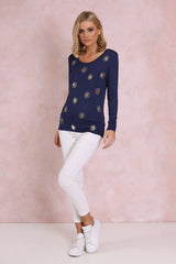Madison Square Spotlight top in Navy