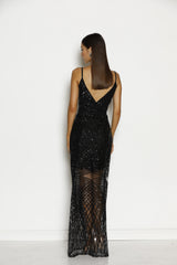 Grace & Hart Shooting Stars Wrap Dress in Black